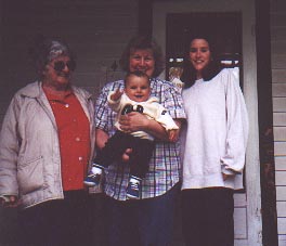 Great Grandma Ellis, Grandma Raines, Mommy and me