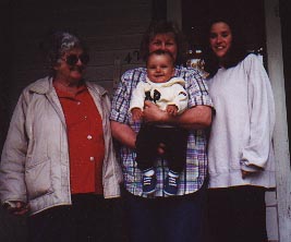 Great Grandma Ellis, Grandma Raines, Mommy and me